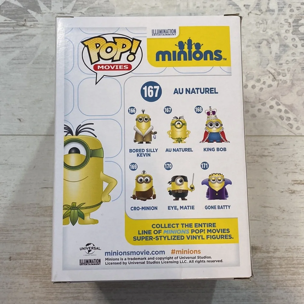 Funko Pop Au Naturel #167 Minions Figure - Picture 4 of 7